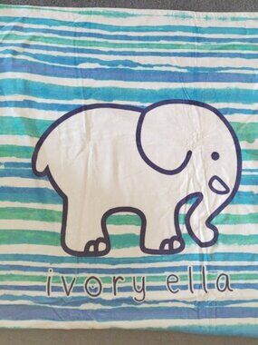 NWT Ivory Ella Oversized Striped Beach Towel